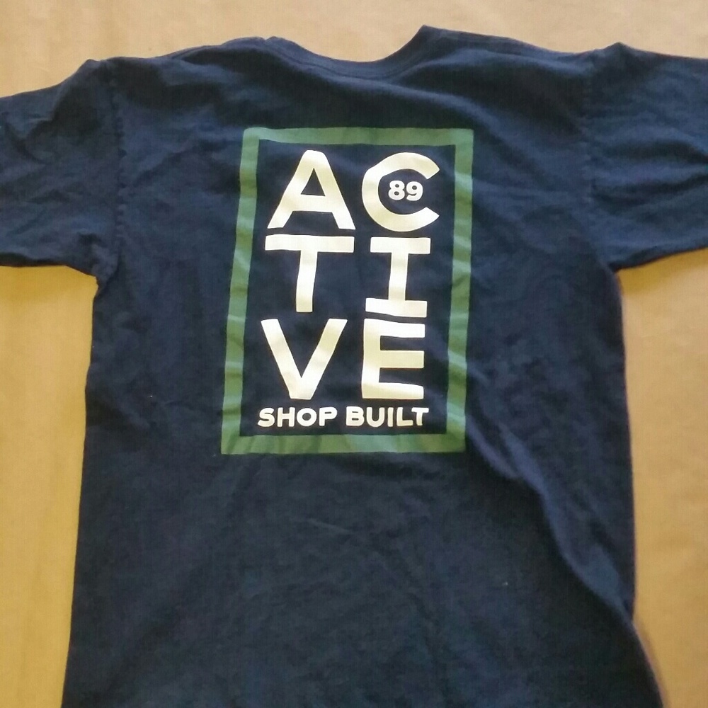 ACTIVE RIDESHOP TSHIRT TEE BLACK M